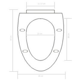 Capac wc cu închidere silențioasă, eliberare rapidă, negru, 9 image