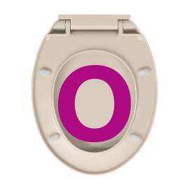 Capac wc cu închidere silențioasă, roz caisă, oval, 9 image