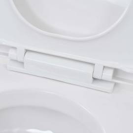 Toaletă suspendată cu rezervor wc ascuns, alb, ceramică, 10 image