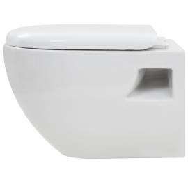 Toaletă suspendată cu rezervor wc ascuns, alb, ceramică, 8 image