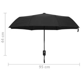 Umbrelă pliabilă automată, negru, 95 cm, 6 image
