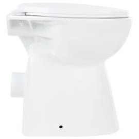 Vas wc fără ramă, închidere silențioasă, + 7 cm, alb, ceramică, 5 image