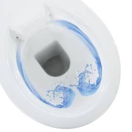 Vas wc fără ramă, închidere silențioasă, + 7 cm, alb, ceramică, 6 image