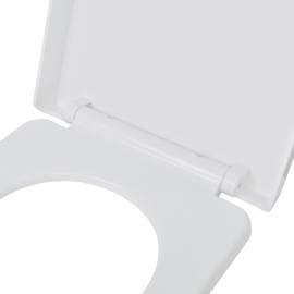 Capac wc, închidere silențioasă, eliberare rapidă, alb, pătrat, 5 image
