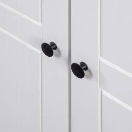 Șifonier, alb, 80 x 50 x 171,5 cm, lemn masiv pin gama panama, 3 image