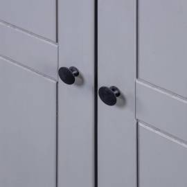 Șifonier, gri, 80 x 50 x 171,5 cm, lemn masiv pin gama panama, 3 image