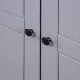 Șifonier cu 3 uși, gri, 118 x 50 x 171,5 cm, pin gama panama, 3 image