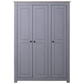 Șifonier cu 3 uși, gri, 118 x 50 x 171,5 cm, pin gama panama, 4 image