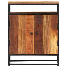 Dulap lateral, 60 x 35 x 76 cm, lemn masiv reciclat și oțel, 4 image