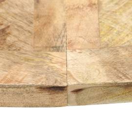 Masă de bucătărie, 120 x 76 cm, lemn masiv de mango, rotund, 5 image