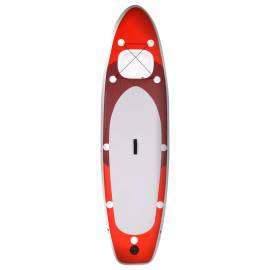 Set placă paddleboarding gonflabilă, roşu, 300x76x10 cm, 3 image
