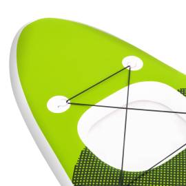 Set placă paddleboarding gonflabilă, verde, 300x76x10 cm, 7 image