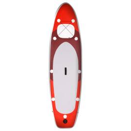 Set placă paddleboarding gonflabilă, roşu, 330x76x10 cm, 3 image