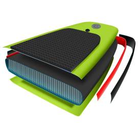 Set placă paddleboarding gonflabilă, verde, 300x76x10 cm, 9 image