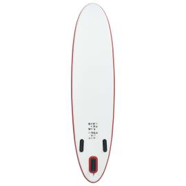 Set placă stand up paddle sup surf gonflabilă, roșu și alb, 4 image