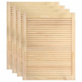 Uși lamelare, 4 buc., 61,5x39,4 cm, lemn masiv de pin, 2 image
