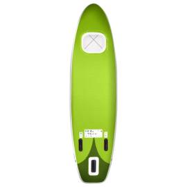 Set placă paddleboarding gonflabilă, verde, 330x76x10 cm, 4 image