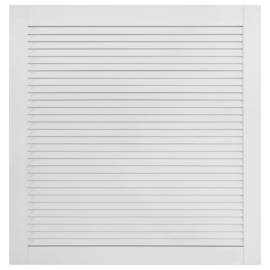Ușă lamelară, alb, 61,5x59,4 cm, lemn masiv de pin, 2 image