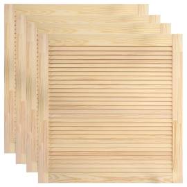 Uși lamelare, 4 buc., 61,5x59,4 cm, lemn masiv de pin, 2 image