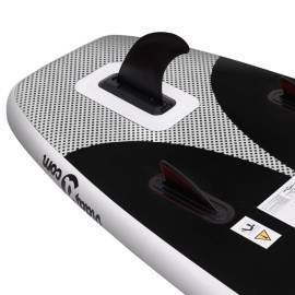 Set placă paddleboarding gonflabilă, negru, 300x76x10 cm, 6 image