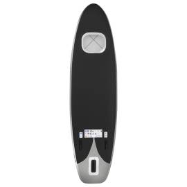 Set placă paddleboarding gonflabilă, negru, 300x76x10 cm, 4 image