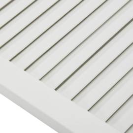 Ușă lamelară, alb, 39,5x49,4 cm, lemn masiv de pin, 4 image