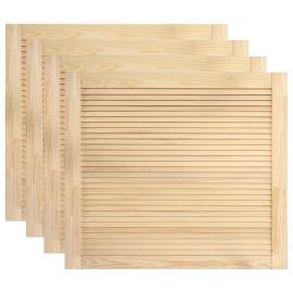 Uși lamelare, 4 buc., 39,5x49,4 cm, lemn masiv de pin, 2 image