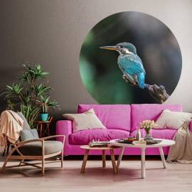 Wallart tapet în formă de cerc „the kingfisher”, 142,5 cm