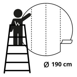 Wallart tapet în formă de cerc „the night watch”, 190 cm, 6 image