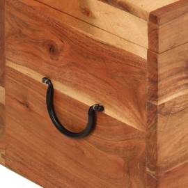 Cutie de depozitare, 39x28x31 cm, lemn masiv de acacia, 6 image