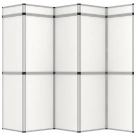 Perete de afișaj pliabil cu 15 panouri, alb, 302 x 200 cm, 3 image