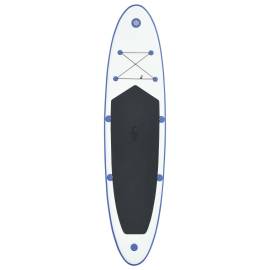 Set placă stand up paddle sup surf gonflabilă, albastru și alb, 3 image
