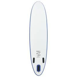 Set placă stand up paddle sup surf gonflabilă, albastru și alb, 4 image