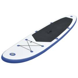 Set placă stand up paddle sup surf gonflabilă, albastru și alb, 2 image
