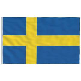 Steag suedia și stâlp din aluminiu, 6,23 m, 4 image