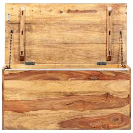 Cufăr de depozitare, 80 x 40 x 40 cm, lemn masiv de sheesham, 4 image