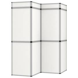 Perete de afișaj pliabil cu 12 panouri, alb, 242 x 200 cm, 2 image