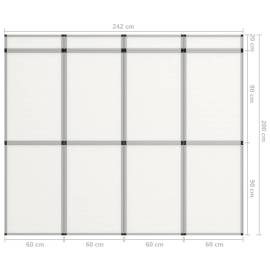 Perete de afișaj pliabil cu 12 panouri, alb, 242 x 200 cm, 6 image