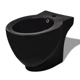 Set de toaletă & bideu, negru, ceramică, 9 image