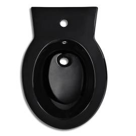 Set de toaletă & bideu, negru, ceramică, 11 image