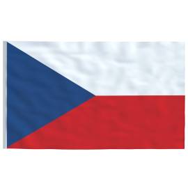 Steag cehia și stâlp din aluminiu, 6,23 m, 4 image