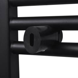 Radiator port-prosop încălzire baie, curbat, 480 x 480 mm, negru, 6 image