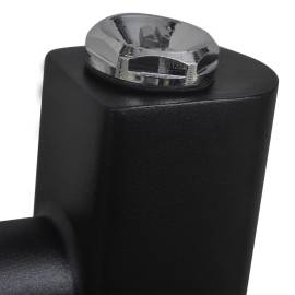 Radiator port-prosop încălzire centrală baie, drept, 480x480 mm, negru, 4 image