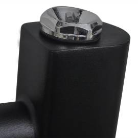 Radiator port-prosop încălzire centrală baie, drept, 500x764 mm, negru, 4 image