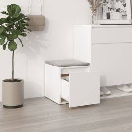 Cutie cu sertar, alb, 40,5x40x40 cm, lemn compozit, 3 image