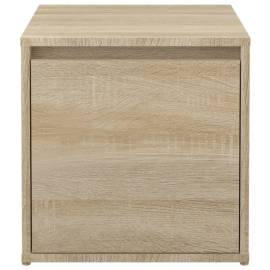Cutie cu sertar, stejar sonoma, 40,5x40x40 cm, lemn compozit, 7 image