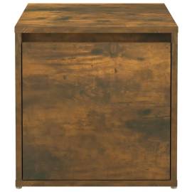 Cutie cu sertar, stejar sonoma, 40,5x40x40 cm, lemn compozit, 7 image