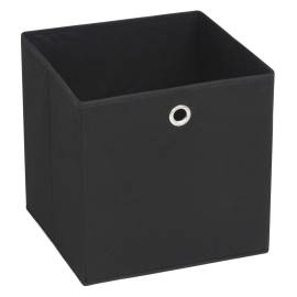 Cutii de depozitare, 10 buc. negru 32x32x32 cm material nețesut, 2 image