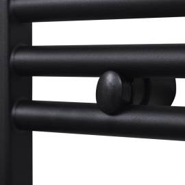 Radiator port-prosop încălzire baie, curbat, 500 x 764 mm, negru, 4 image