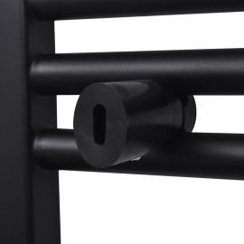 Radiator port-prosop încălzire baie, curbat, 500 x 764 mm, negru, 6 image